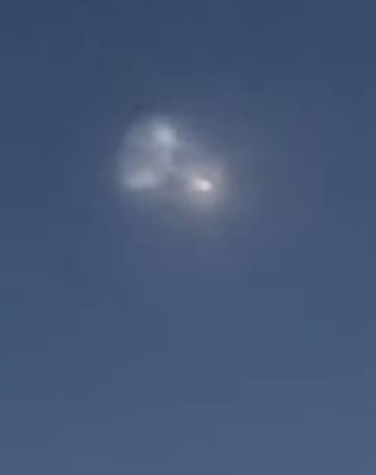 Experts identified the mysterious sight as SpaceX Falcon 9 Launch from Cape Canaveral, Florida. Image Credit: Youtube.