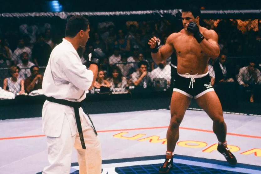 Mark Kerr (1997), the film's inspiration, was a prominent MMA figure and two-time UFC Heavyweight Tournament Champion. Image Credit: Getty