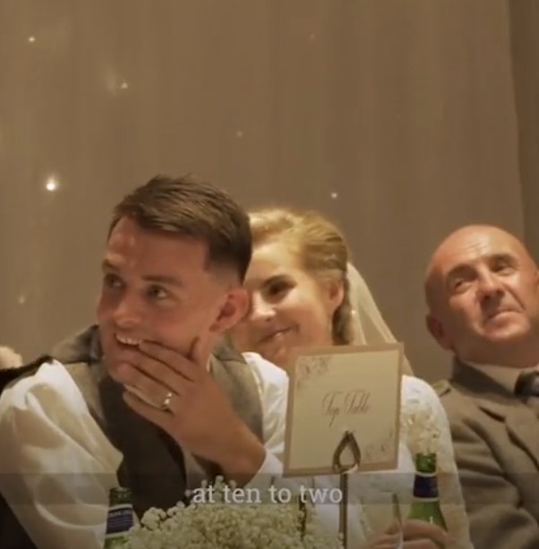 Couple stunned by best man's 'hilarious punchline' during wedding speech 4