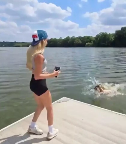 Influencer slammed after paying non-swimmer $20 for risky jump in lake 2