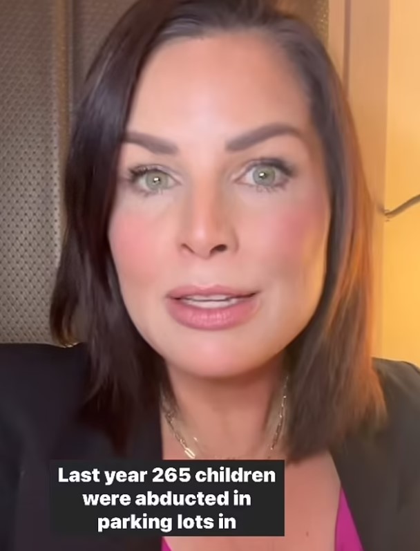 She cited that 265 children were kidnapped in US parking lots last year. Image Credit: TikTok.