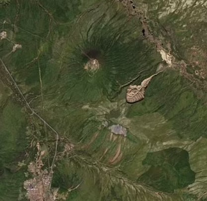 The Batagaika Crater, around 200 acres in size and nearly 300 feet deep, grows due to climate change. Image Credit: NASA