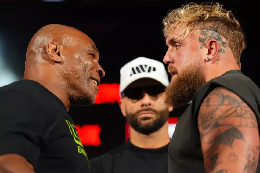 The awaited boxing showdown between Jake Paul and Mike Tyson is officially back, exciting fans. Image Credit: Getty