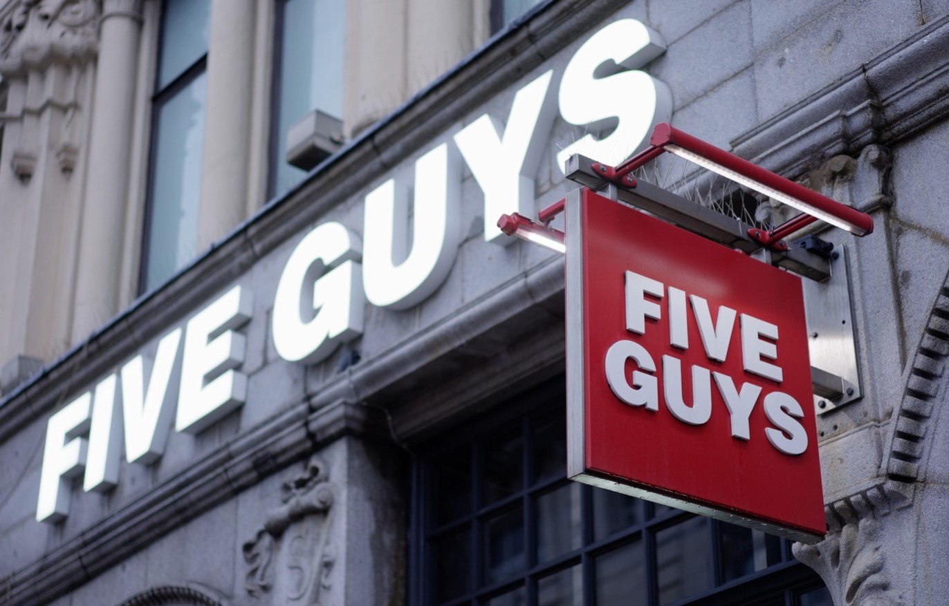 Five Guys is known for providing customers with generous fry portions, unlike other fast food chains. Image Credit: Getty