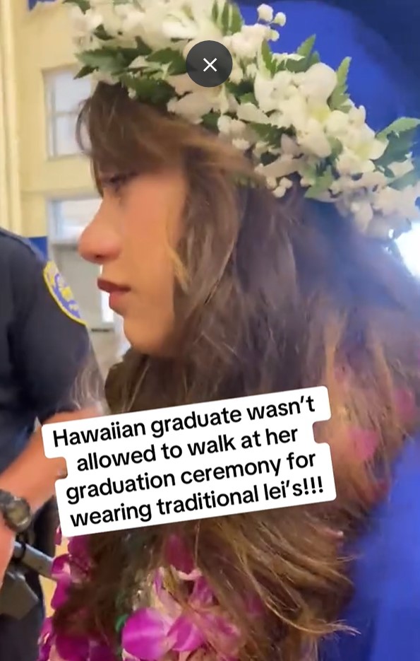Dad criticizes high school for banning daughter from walking at graduation in traditional Hawaiian lei 5