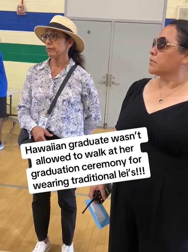 Dad criticizes high school for banning daughter from walking at graduation in traditional Hawaiian lei 3