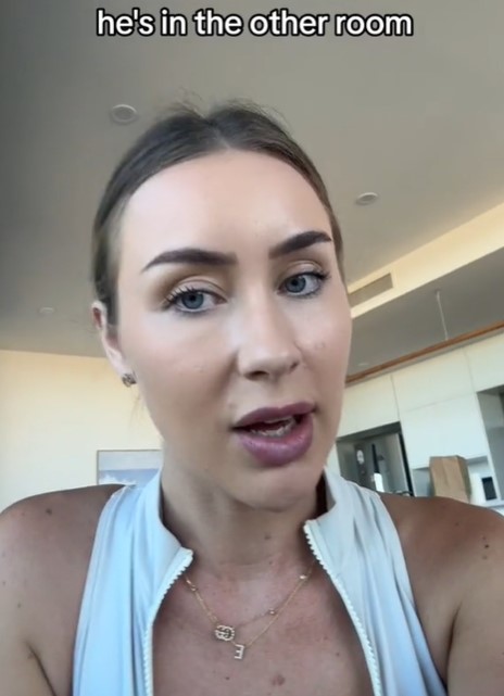Emily uses dating apps to stay at men's homes, solving her housing problem. Image Credit: TikTok / emwebbily
