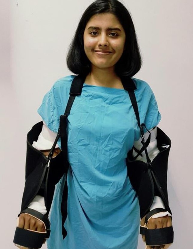 An Indian woman made history with the world's first hand transplant from a man. Image Credit: SANKET WANKHADE