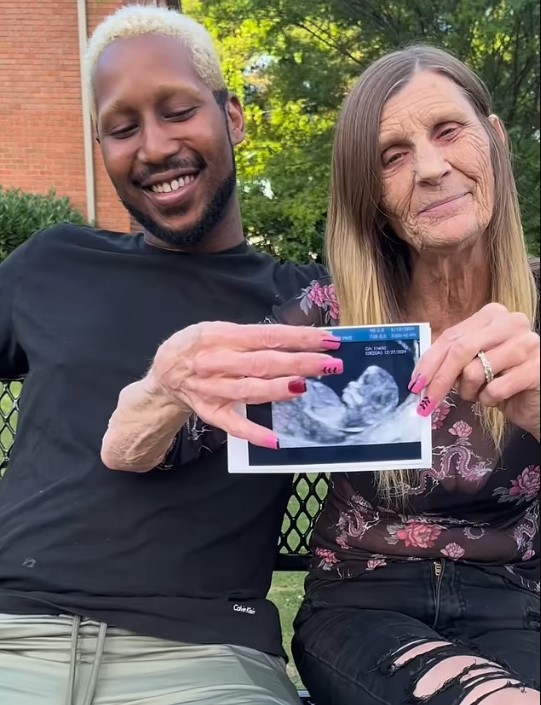 63-year-old grandma and 26-year-old husband break down in tears sharing concerned first child update 6