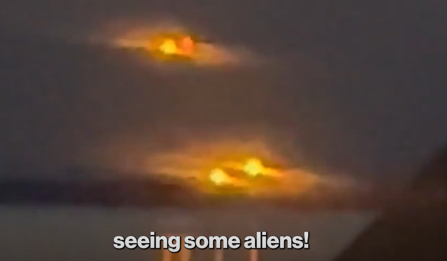 Couple spots mysterious ball-shaped objects which are supposed to be UFOs in the sky 2