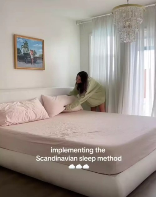 Woman claims Scandinavian sleep method could p otentially save marriages 3