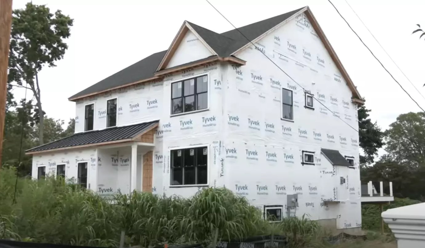 A man returned to his 1991 property to find a $1.5 million house built on it. Image Credit: NBC New York