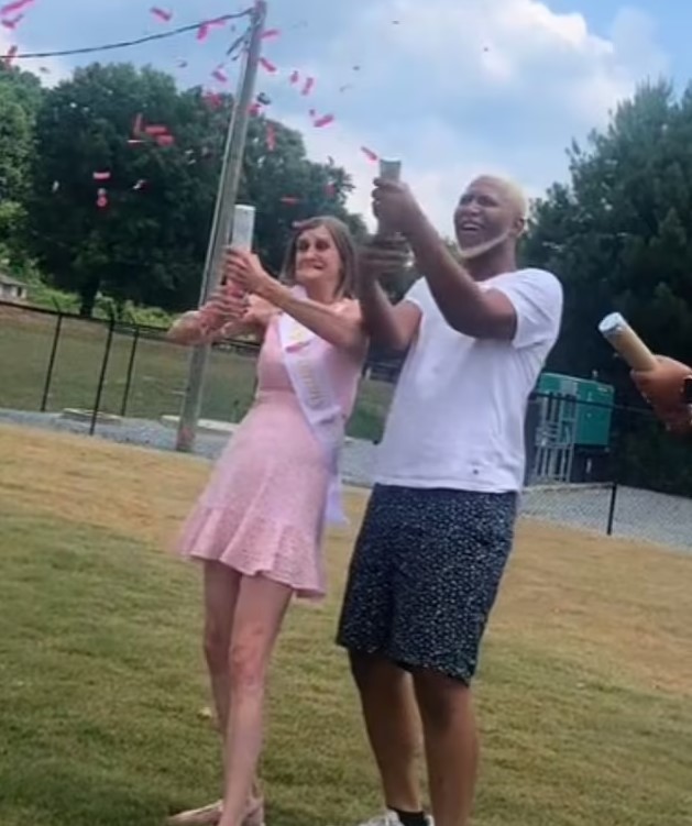 They recently celebrated with a grand gender reveal, announcing they'll welcome a baby girl. Image Credit: TikTok/oliver6060