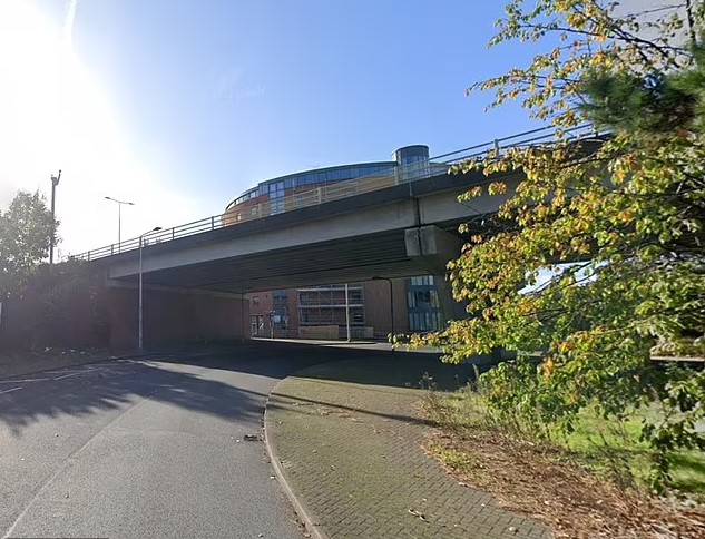 A homeless couple, expecting a baby, had to live near a busy roundabout because one of them doesn't have a passport. Image Credit: Google Maps.