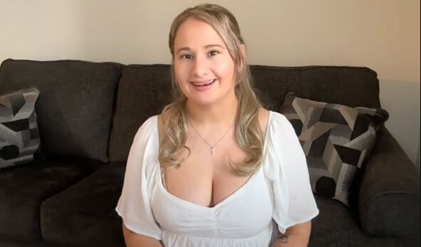 In a video, Gypsy Rose revealed she's 11 weeks pregnant, due in January 2025. Image Credit: Youtube