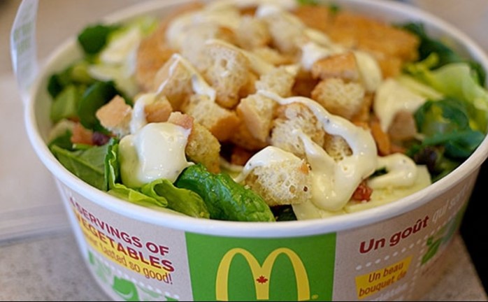 In contrast, McDonald's UK still offers a variety of salad options. Image Credit: Getty