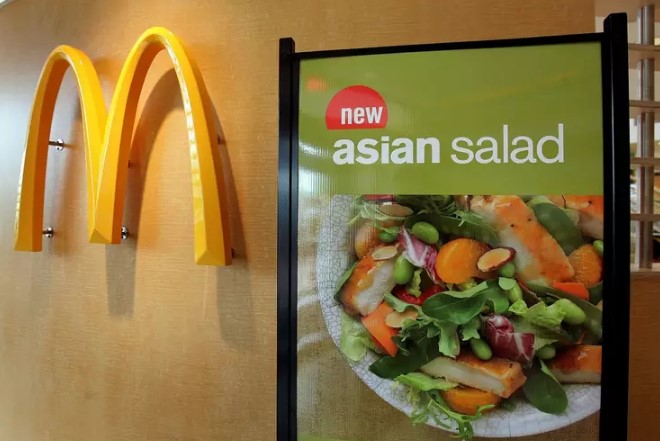 McDonald's USA president said salads were removed due to lack of demand. Image Credit: Getty