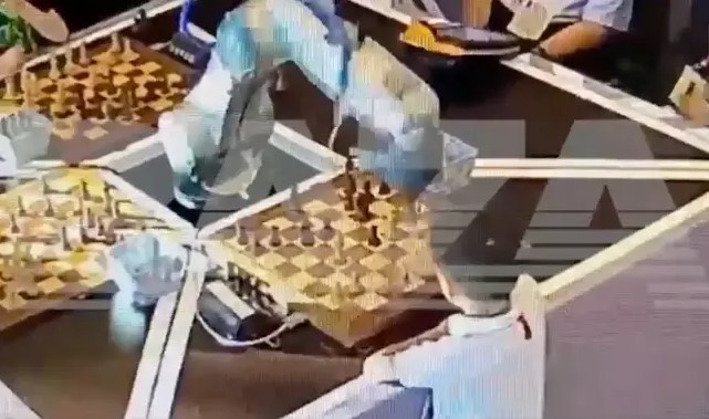 Seven-year-old boy's finger was broken by a chess playing robot during match 2