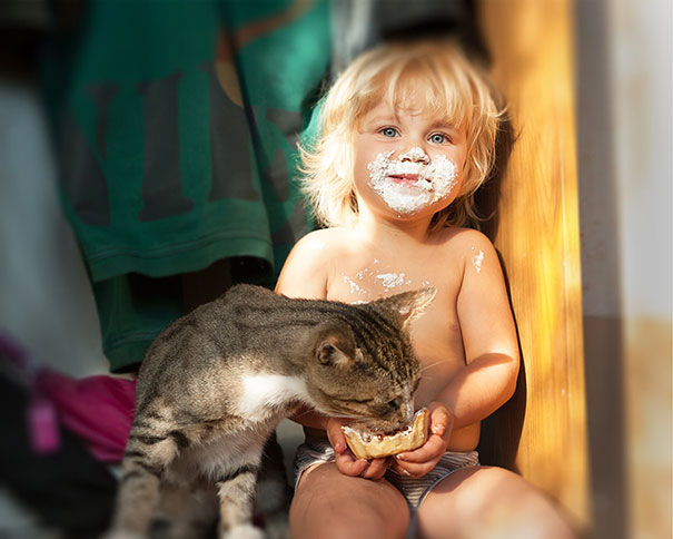 20 photos that prove your baby needs a cat 2