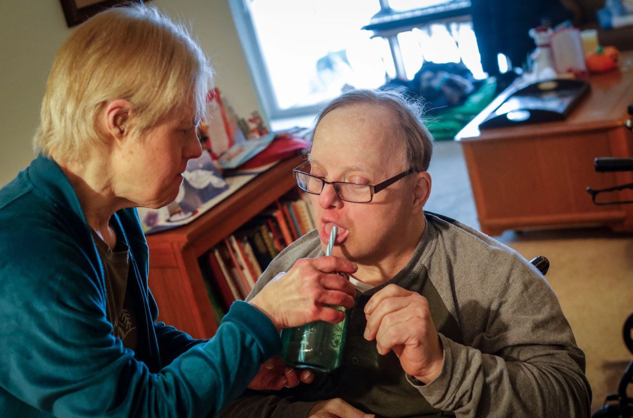 The couple with Down syndrome had been together for 25 years, only separating when their husband died 7