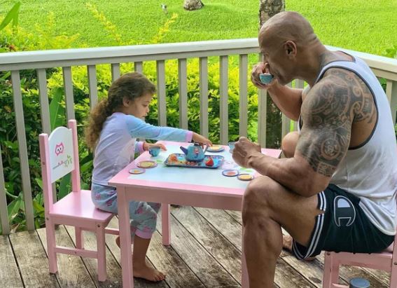 The Rock playing Barbie dolls with his daughter goes viral for being too adorable 5