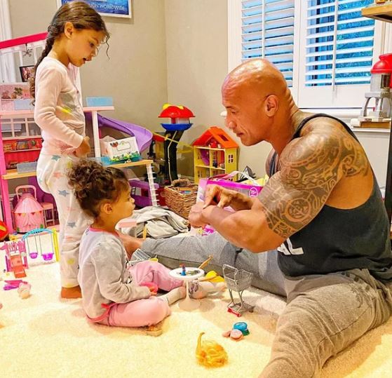 The Rock playing Barbie dolls with his daughter goes viral for being too adorable 11