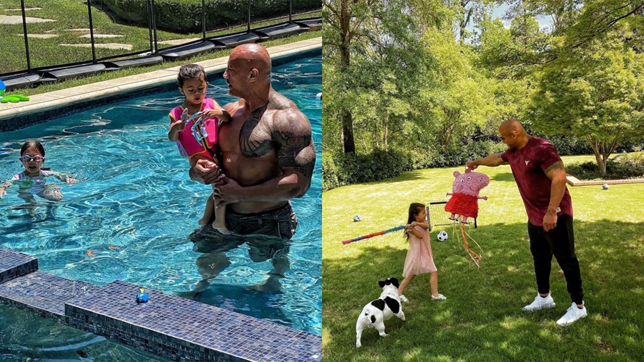 5 moments that show girls are the Rock's entire world 6