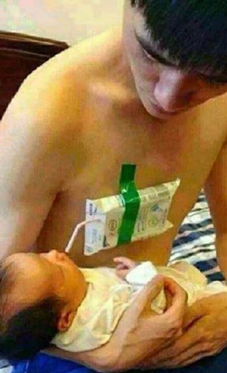 Laugh at the funny moments of fathers taking care of their children 11