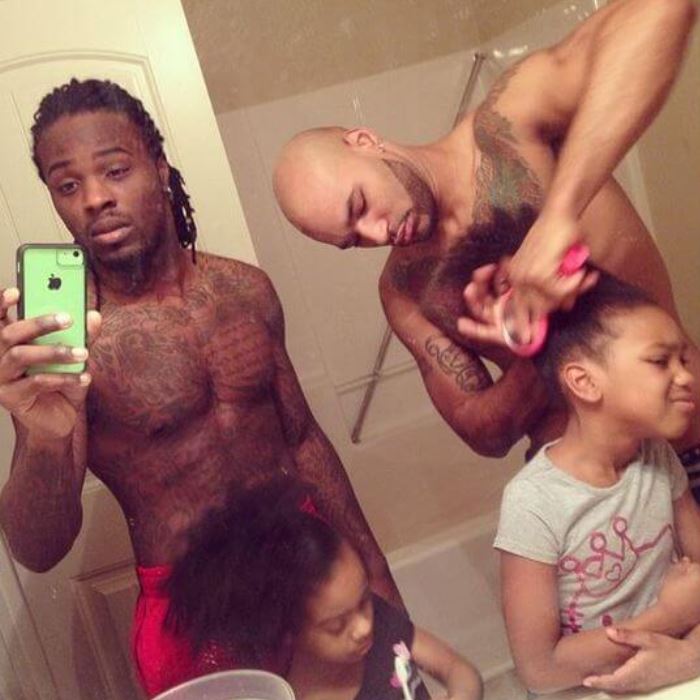 Laugh at the funny moments of fathers taking care of their children 13