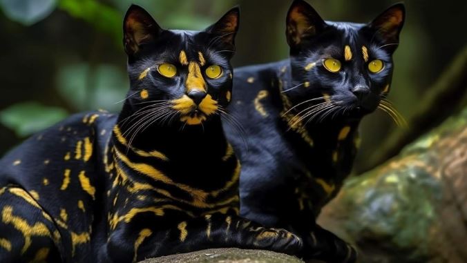 New discovery: A new cat species with a strange black and gold pattern has been discovered 1