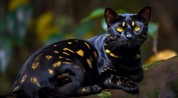 New discovery: A new cat species with a strange black and gold pattern has been discovered 2