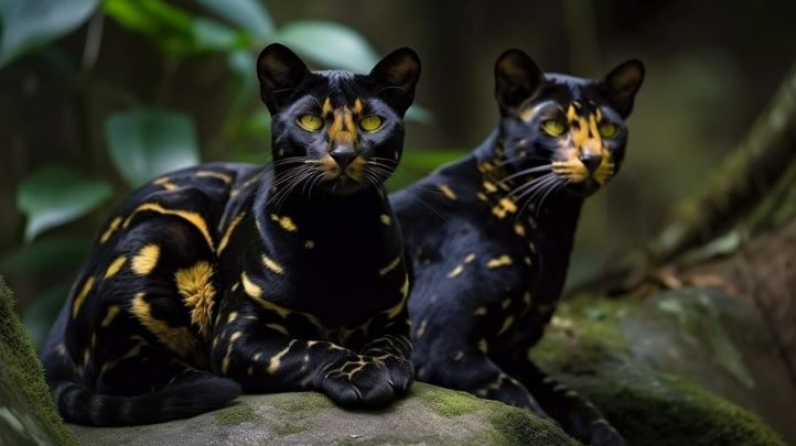New discovery: A new cat species with a strange black and gold pattern has been discovered 3