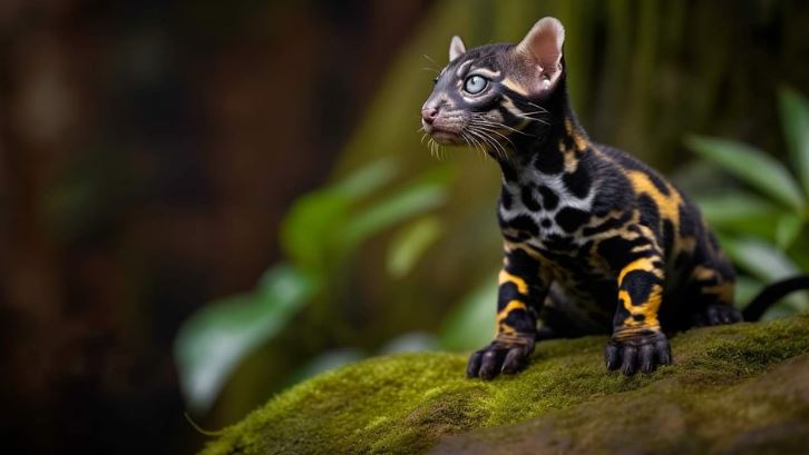 New discovery: A new cat species with a strange black and gold pattern has been discovered 4