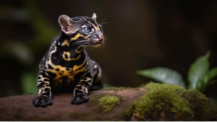 New discovery: A new cat species with a strange black and gold pattern has been discovered 5