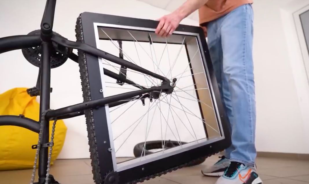 A bicycle with square wheels actually works, thanks to a youTube inventor 5