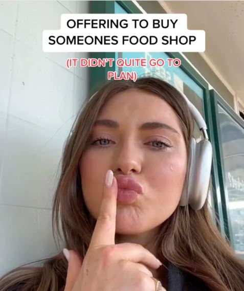Influencer moved to tears as strangers decline her offer to pay for groceries 1