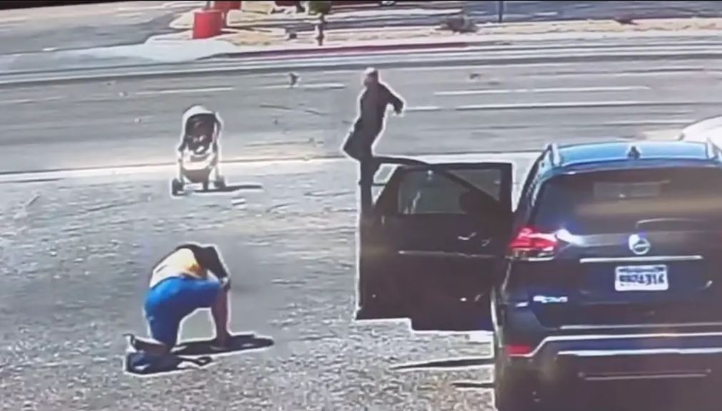 Homeless good samaritan saves baby in stroller from rolling onto highway 1