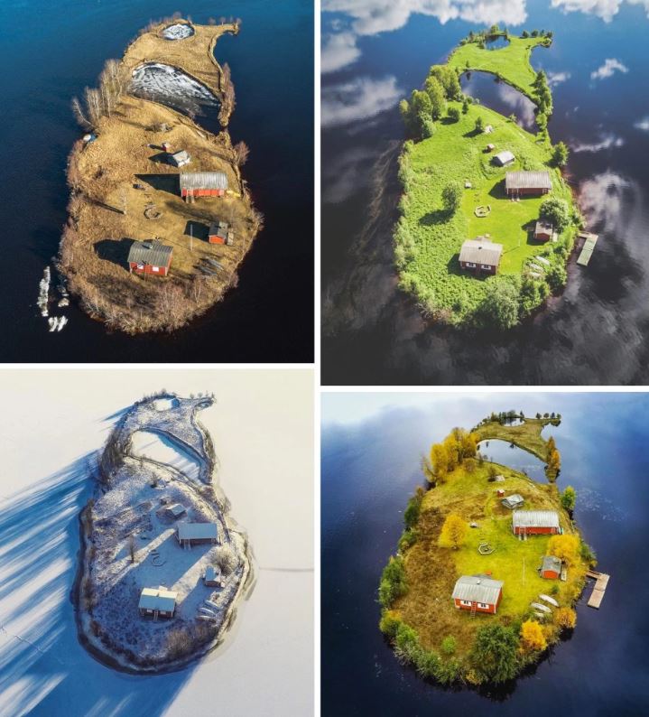 The magic of nature: This small island changes its 'look' with the seasons 2