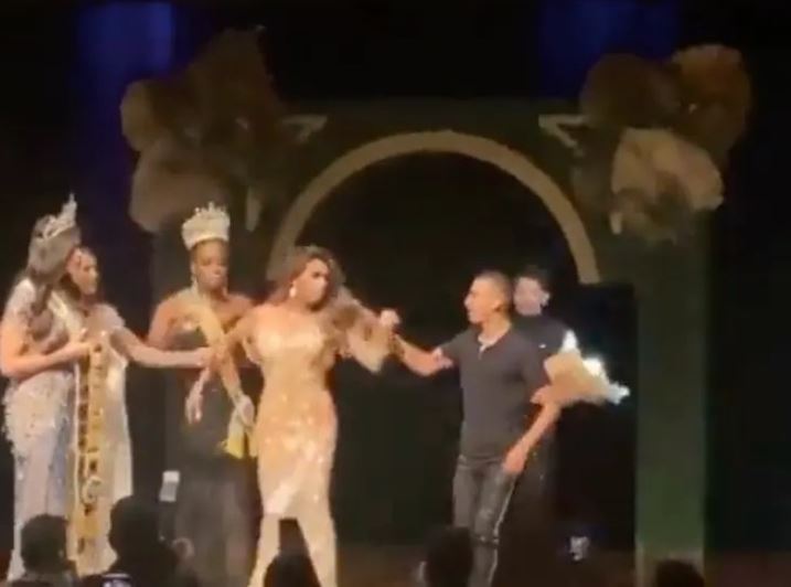 Angered husband rushes to snatch crown after wife wins miss Brazil runner-up 2