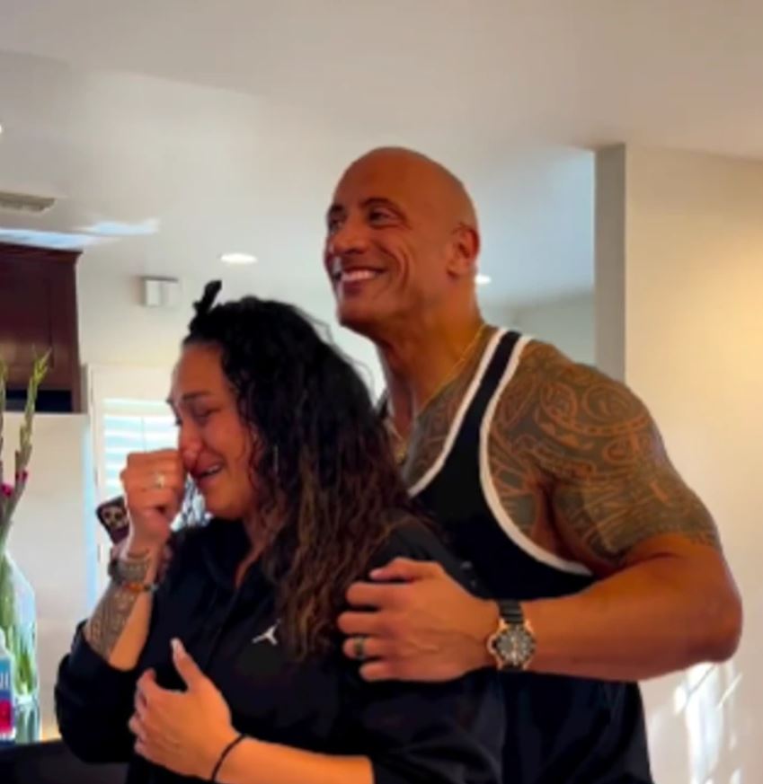 The Rock gave his cousin a brand new home, so hard times are no longer in her future 2