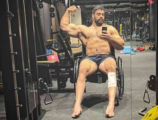 The man spent $100K on leg-lengthening, gaining 7 inches despite the pain, to rise above 2m 1