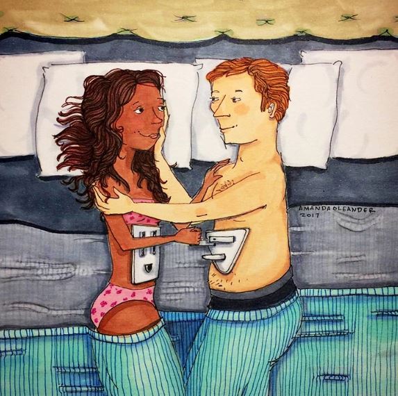 An artist draws sincere illustrations about her relationship, inspiring desire for true love 5