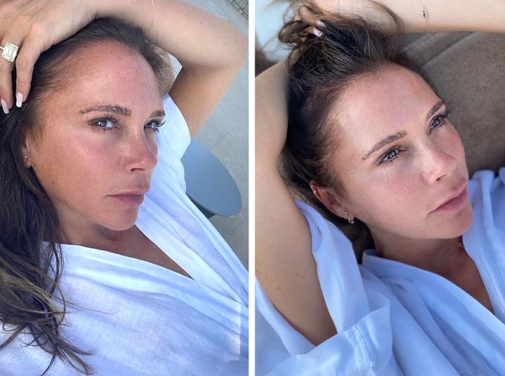 Victoria Beckham reveals her husband - David Beckham has never seen her without eyebrows 3