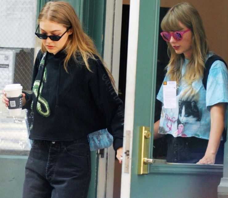 Taylor Swift and longtime friend Gigi Hadid were spotted on a rare outing together at Nobu in New York City 3