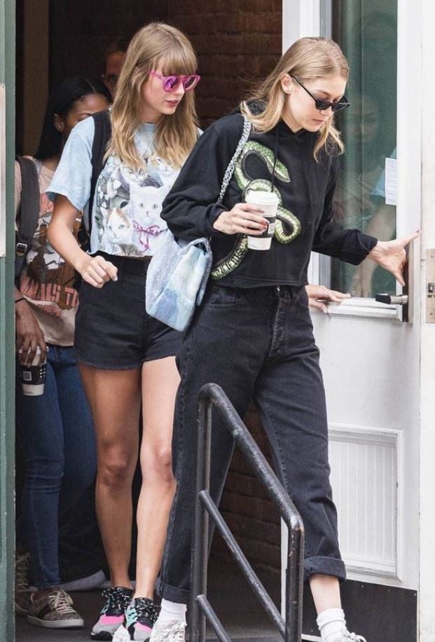 Taylor Swift and longtime friend Gigi Hadid were spotted on a rare outing together at Nobu in New York City 4