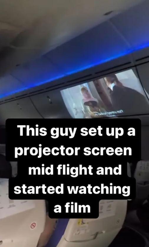 Unbelievable!: 'Rude' plan passenger cause shocks when screens movie mid-flight 2