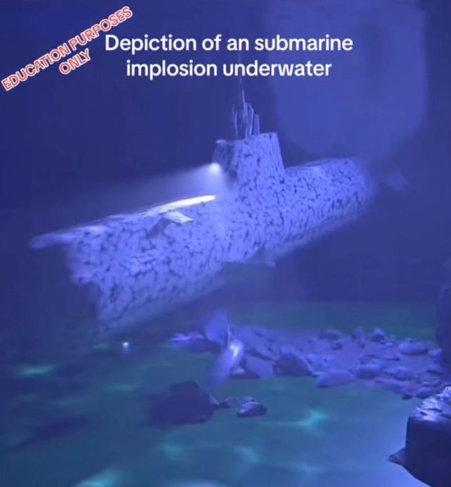 Terrifying VIDEO: TikTok video depicts 'catastrophic implosion' of the Titanic submarine 2