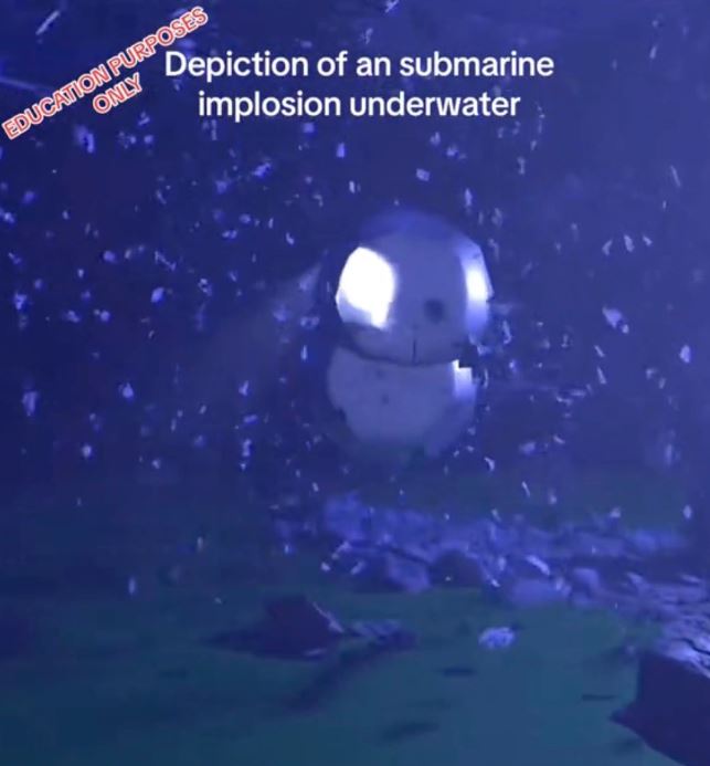 Terrifying VIDEO: TikTok video depicts 'catastrophic implosion' of the Titanic submarine 3