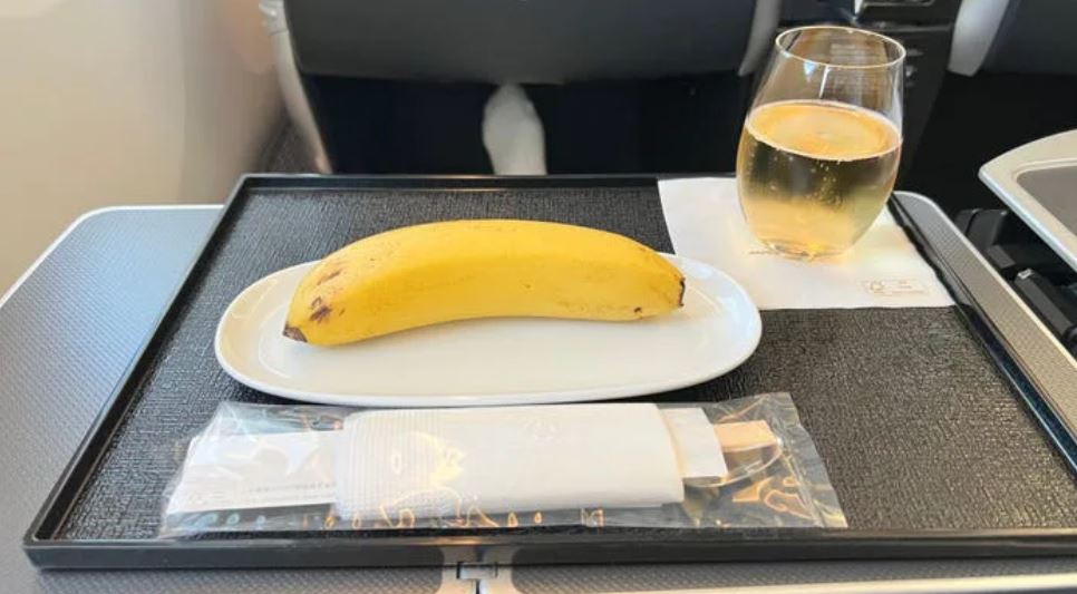 Japan Airlines is criticized for serving single banana as vegan meal to a business-class passenger 2