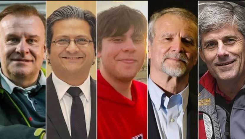 The 5 passengers who died on the missing Titan submersible. Image Credits: CNN